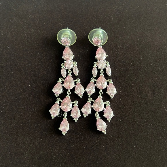 Pink Chandelier Earrings - Picture 1 of 3